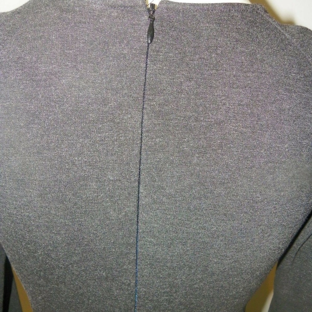 DKNYC Dress Dark Grey w/Black Faux Leather Sides - Picture 7 of 8